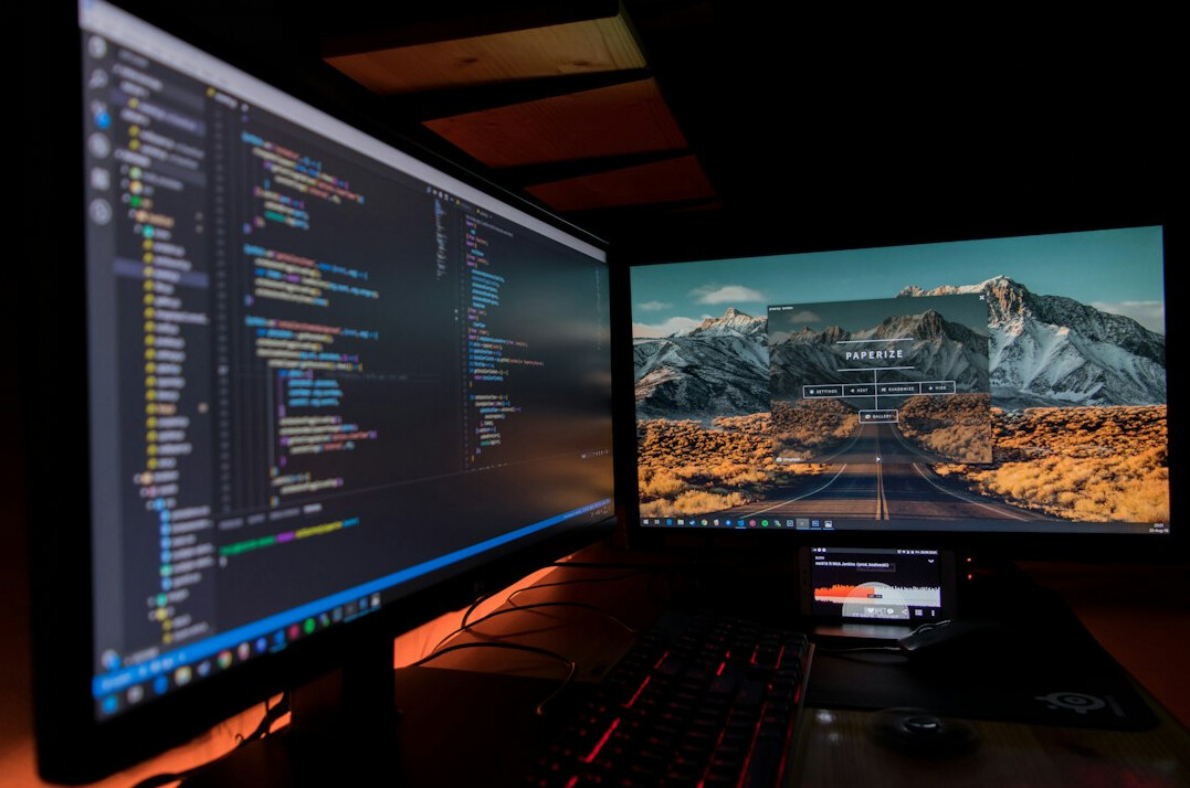 software developer coding