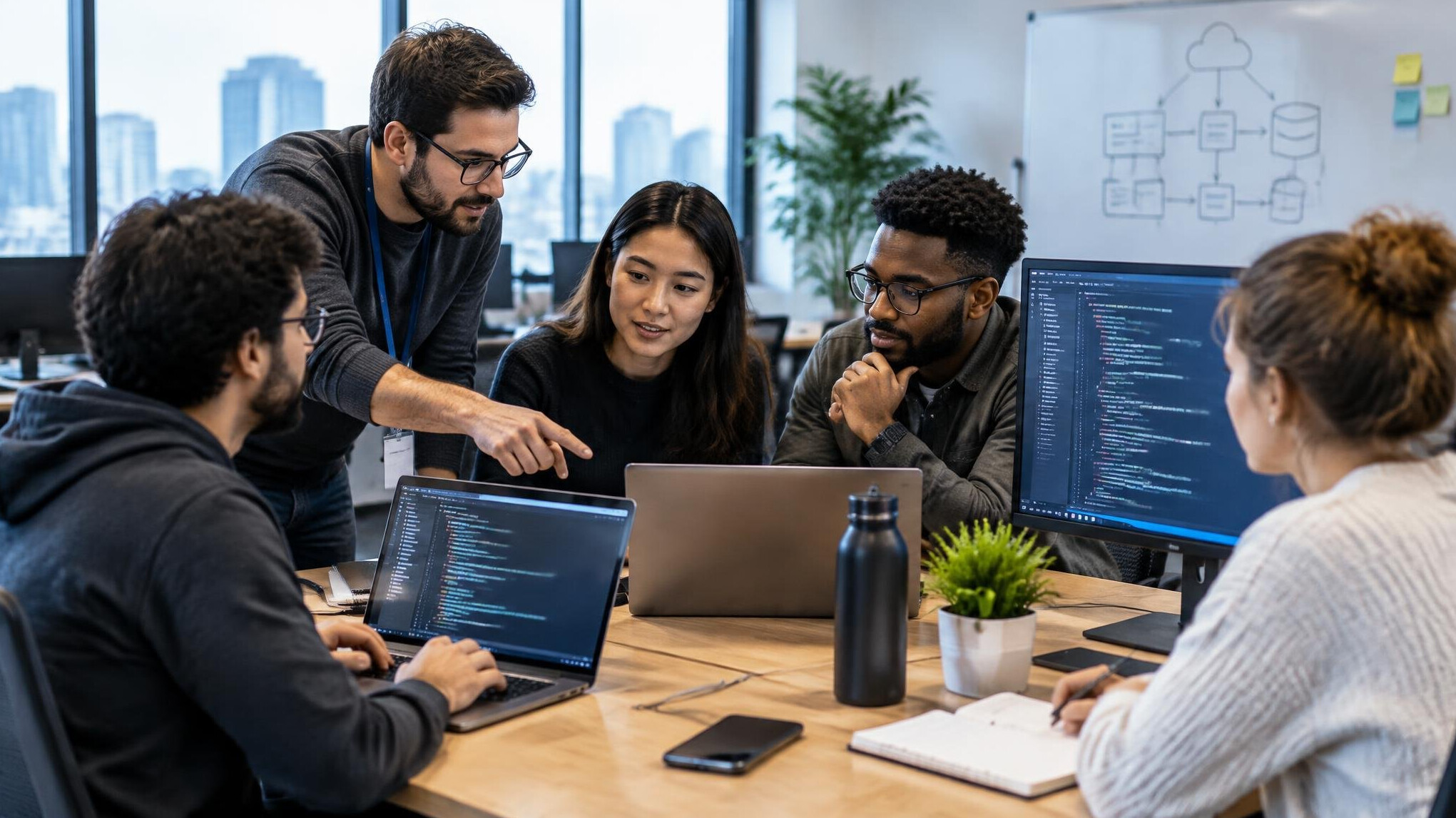 corporate software development team